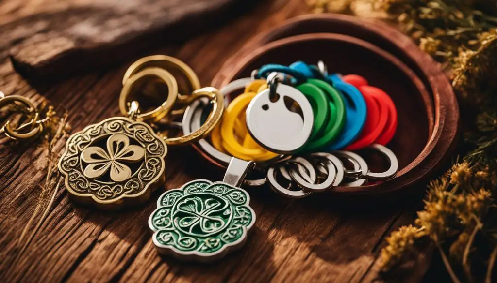 Enhancing luck with feng shui key chains