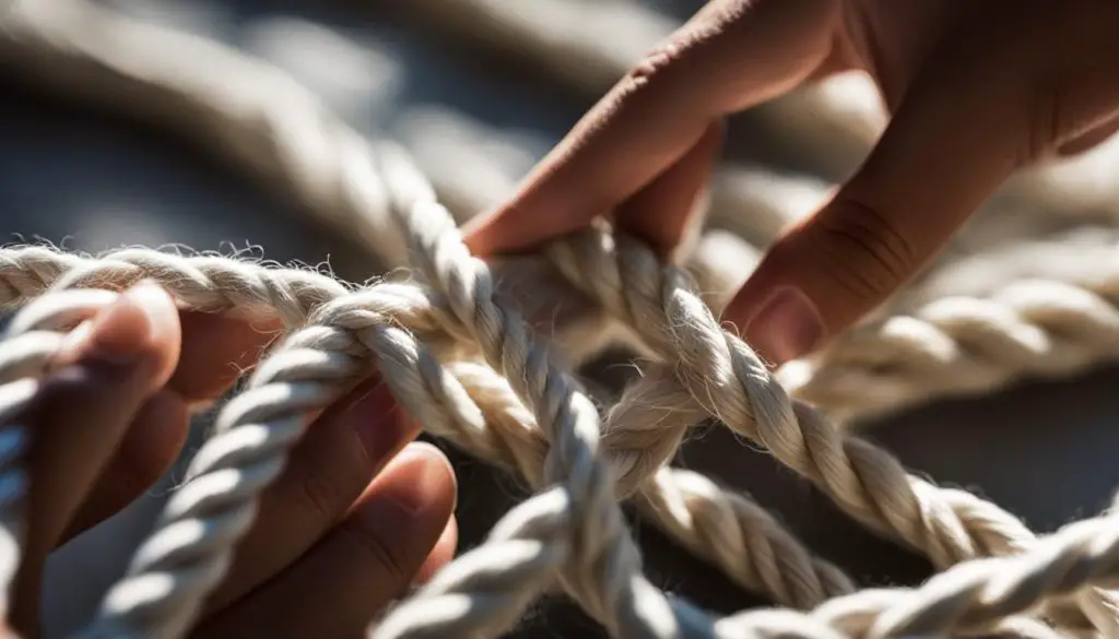 Square Knot in macrame