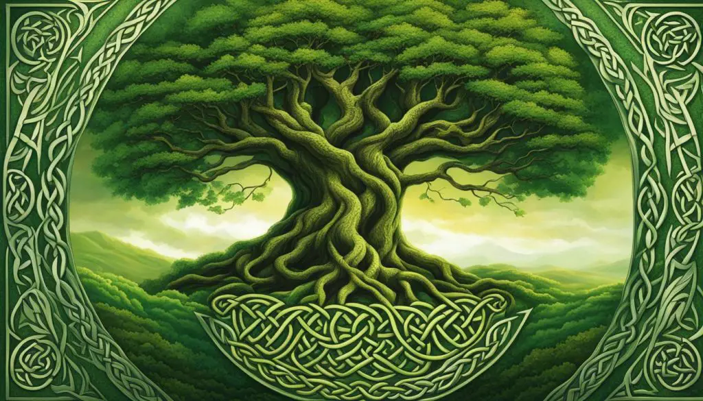 Symbolic Celtic Tree of Life Image