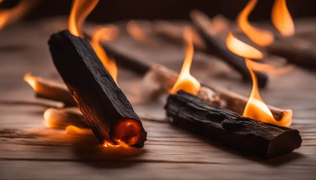 burning palo santo for good luck