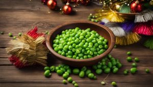 can you eat green peas for good luck on new years?