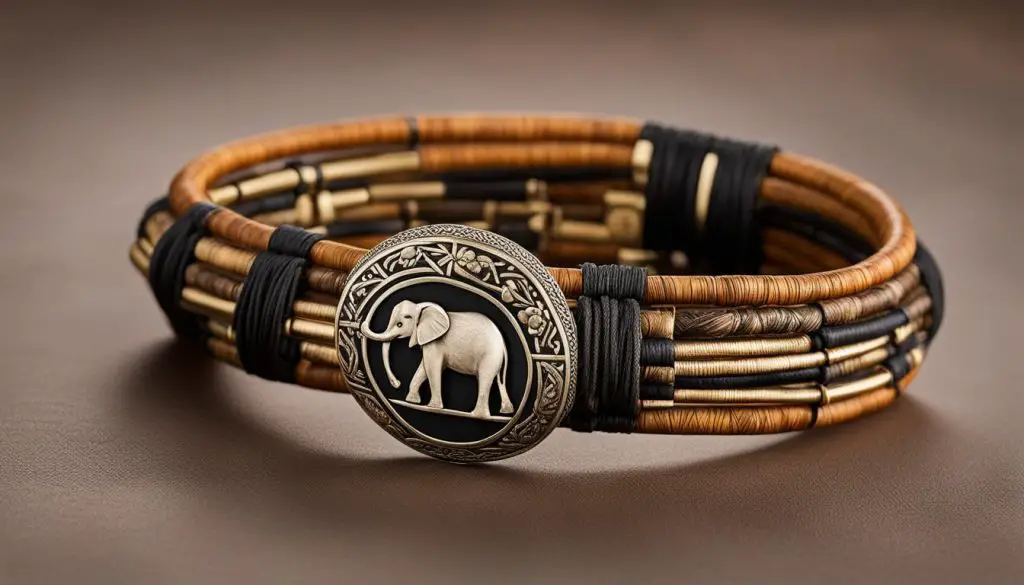 design options and materials for elephant hair bracelets