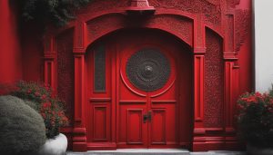 does a red door bring good luck