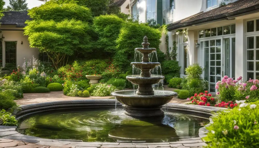 feng shui water fountain outside