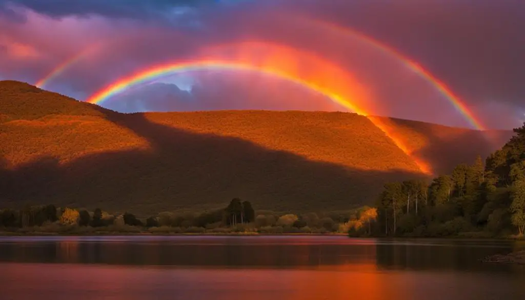 fire rainbow cloud