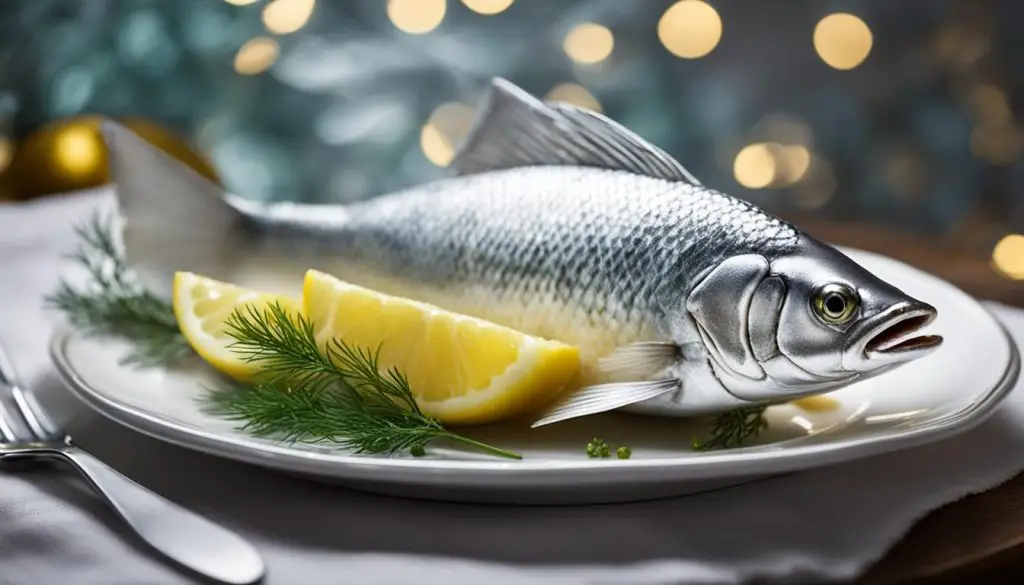 fish on a plate