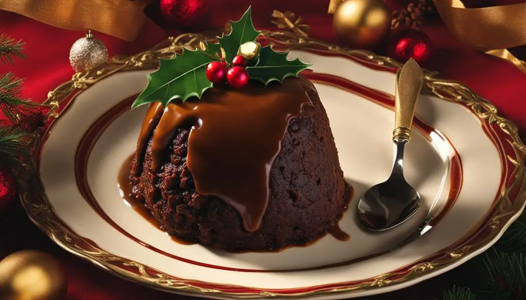 good luck nut in Christmas pudding