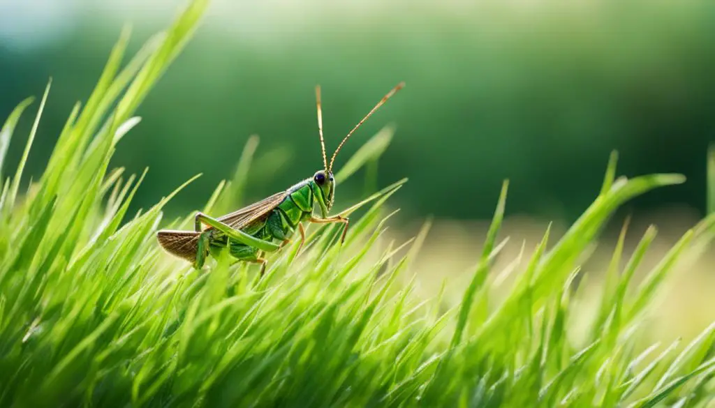 grasshopper in a field