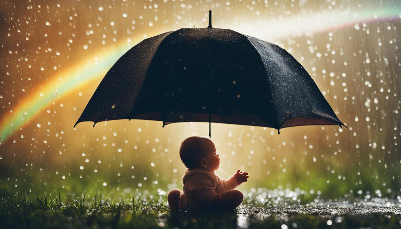 is being born on a rainy day good luck