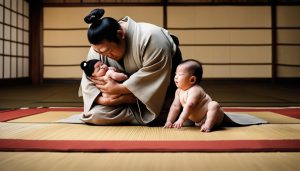 is it good luck is a sumo wrestler makes your baby cry?