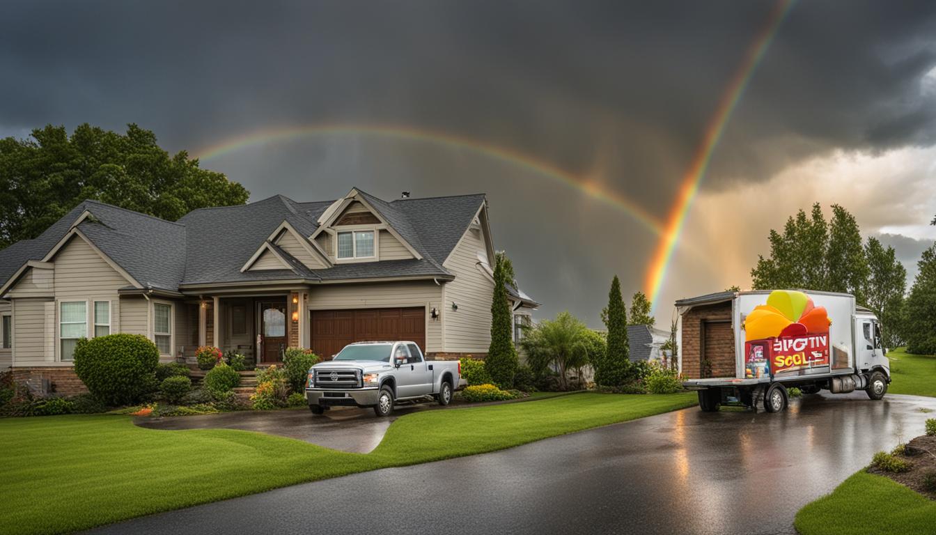 is it good luck to buy a house and move on a rainy day