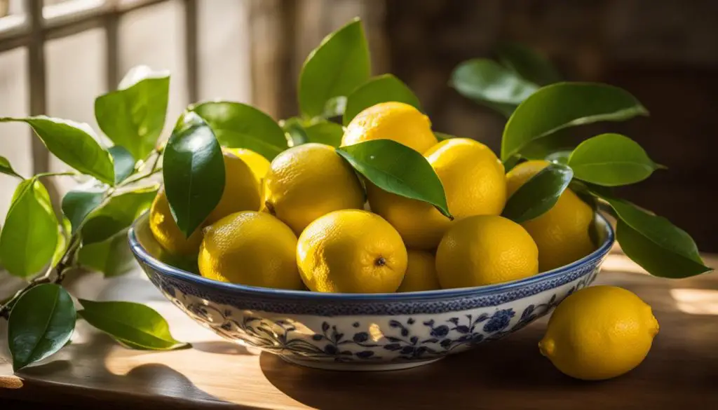 lemon bowl for prosperity