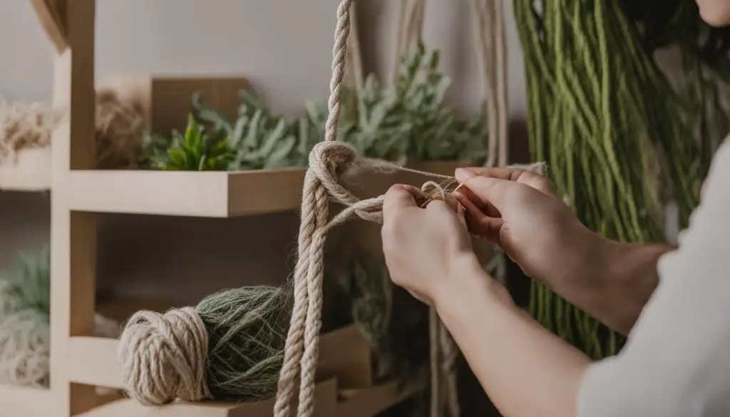 macrame projects using Square Knots