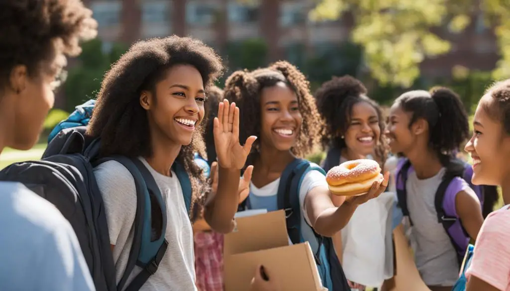 make new friends on first day of class