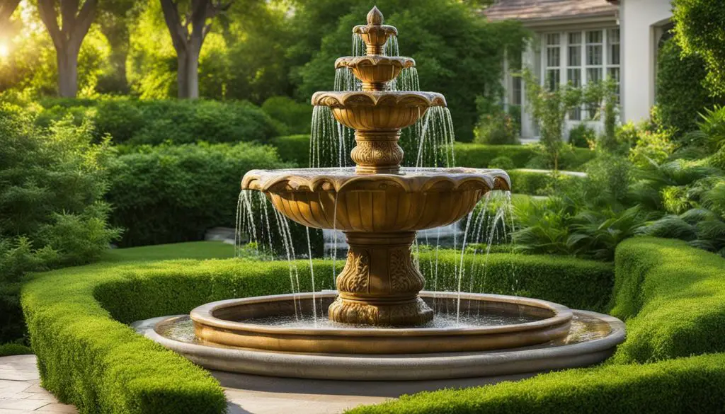 outdoor water fountains