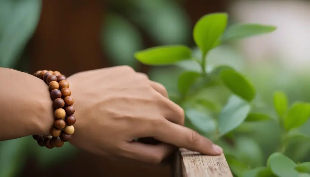 sandalwood bead bracelet