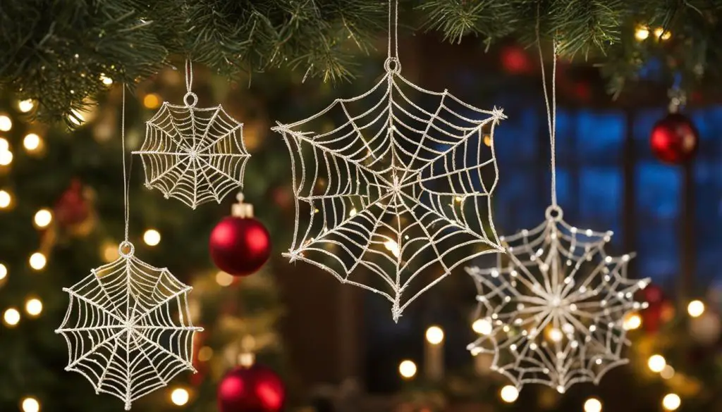 spider web christmas decorations