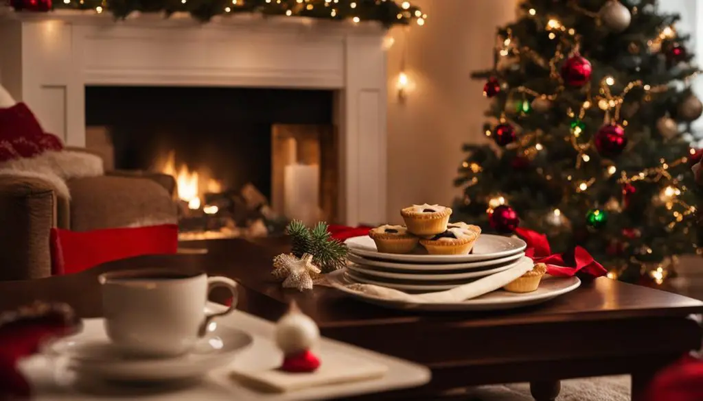 tradition of leaving mince pies for Santa