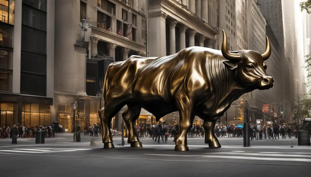 wall street bull symbol of financial power