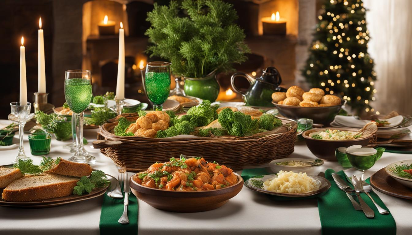 what do the irish eat for good luck on new year's day