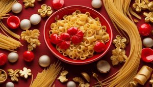 what is the only pasta to eat for good luck on new years day?