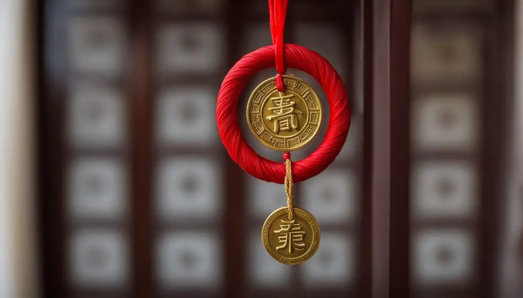 where to hang chinese good luck charm