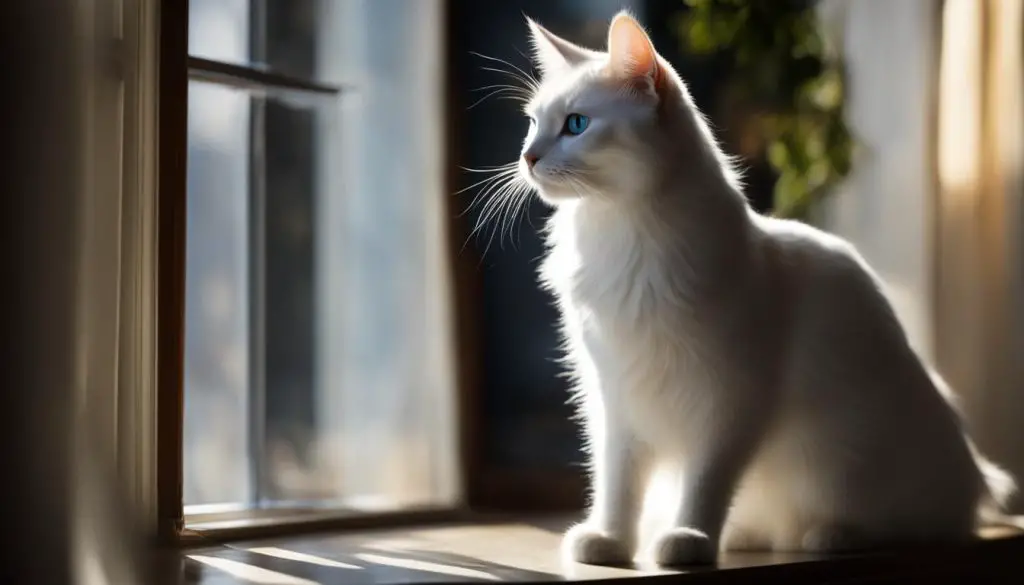 white cat