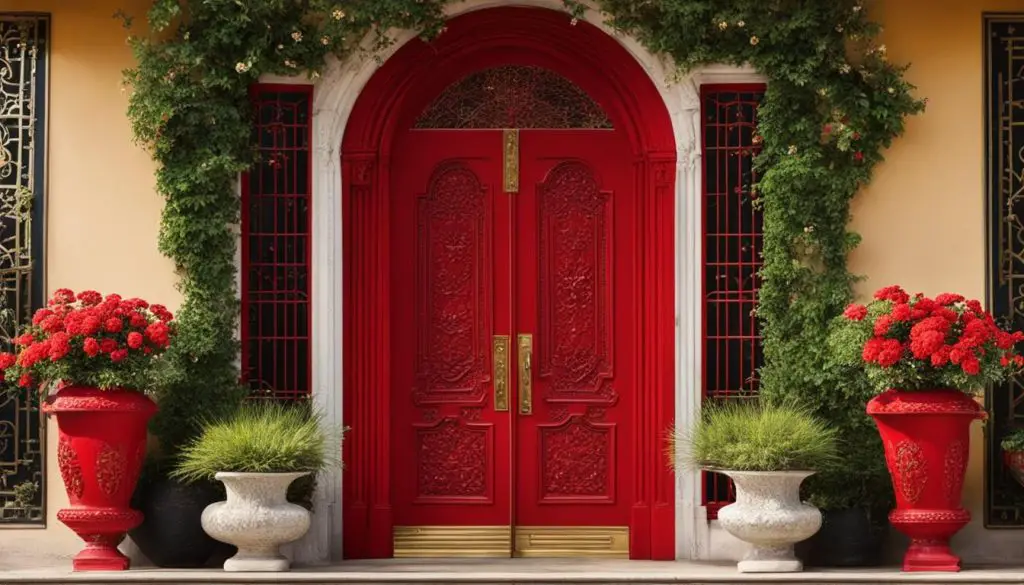 why do people paint their front door red