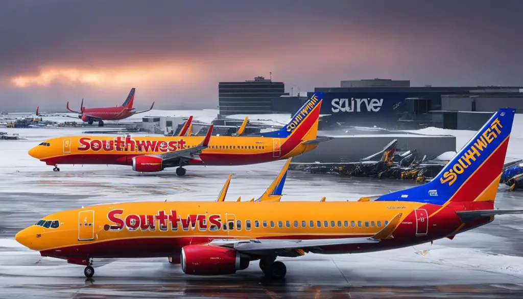 winter storm impact on Southwest Airlines flight cancellations