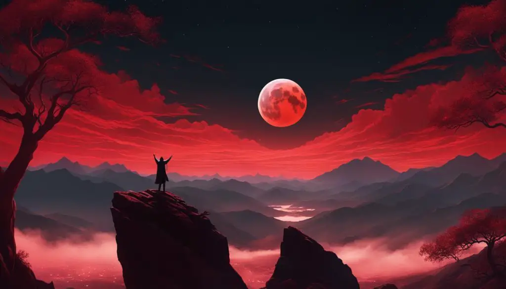 working magic with the blood moon